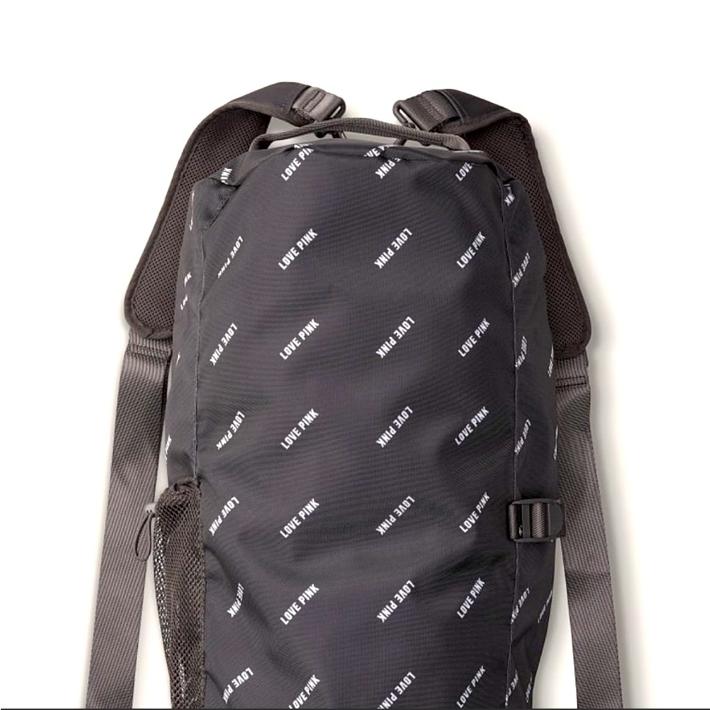 NWT PINK Pink Gray Duffle Bag